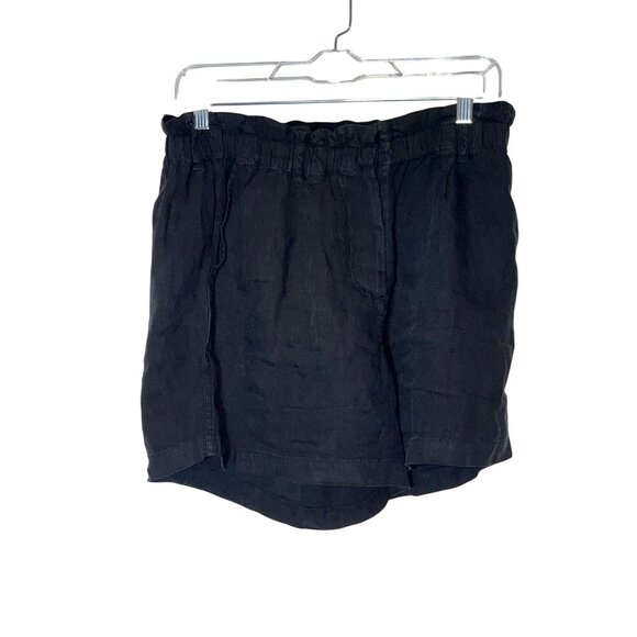 RAILS Womens Black Linen Blend Elastic Waist Shorts Size S 4 - Picture 1 of 9